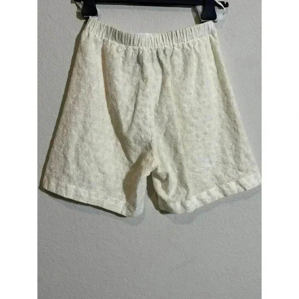 EUC Gucci Linen Embroidered Ivory Shorts $1,440 - Picture 2 of 11
